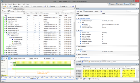 Ellisys USB 3.0 Analysis Software